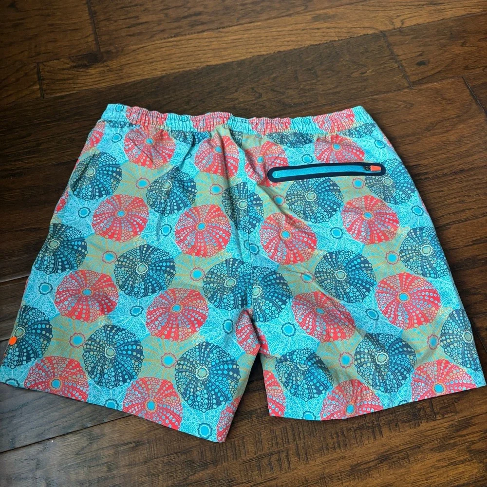 Hearth & Soul $150 Swims Riccio Swim Shorts Size M Blue Vacation Board Shorts